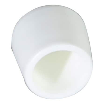 Deluxdesigns 2048 Plastic Folding Chair Rubber Feet - White, 100PK DE2671167